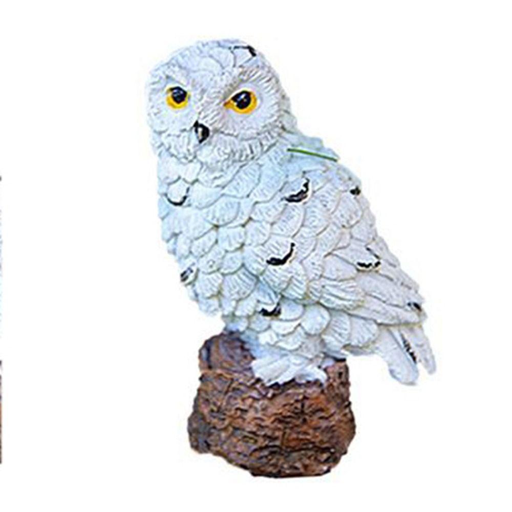 Owl Figurine Resin Realistic Adorable Owl Fairy Garden Decoration Ornament Miniature Animals Landscape Home Decor Accessory