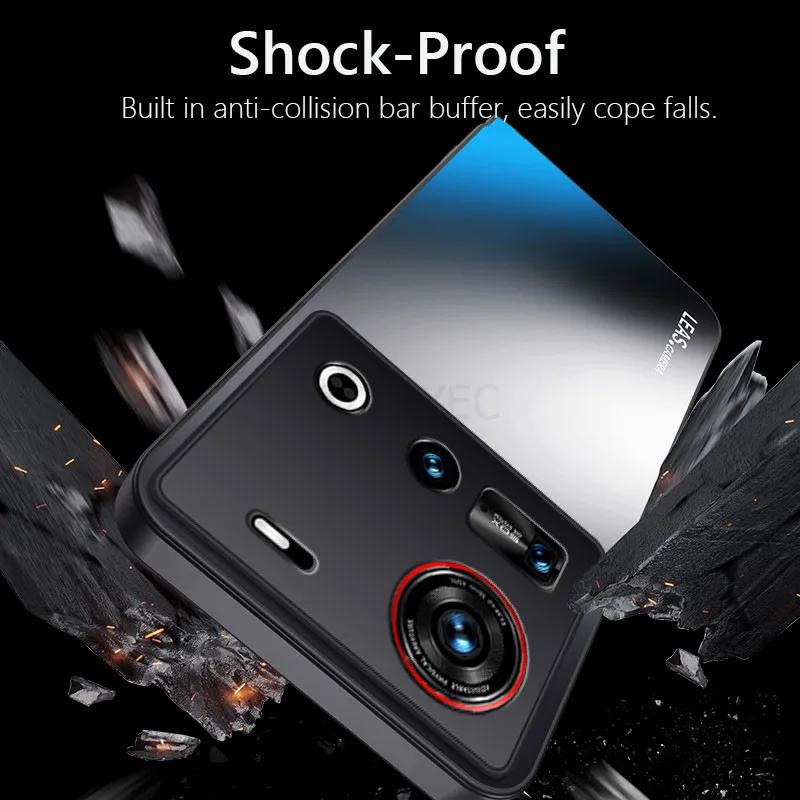 Противоударный AG матовый мягкий TPU+PC матовый чехол для задней крышки для ZTE Nubia Z70 Ultra Z70Ultra 5G чехол для телефона Coque