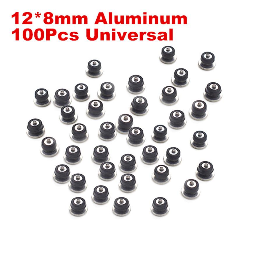 Шипы для автомобильных шин Колеса 12x8 мм Цепи противоскольжения для автомобиля Транспортного средства Грузовика Мотоцикла Зимние Универсальные 100 шт./компл. Алюминий