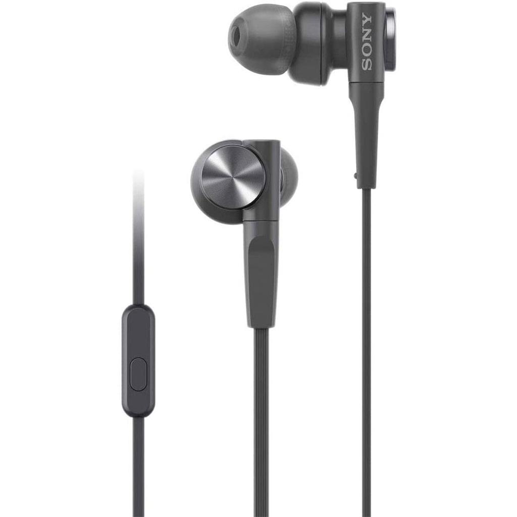 Sony MDRXB55AP Wired Extra Bass EarphonesHeadset with Mic for Calls, Black