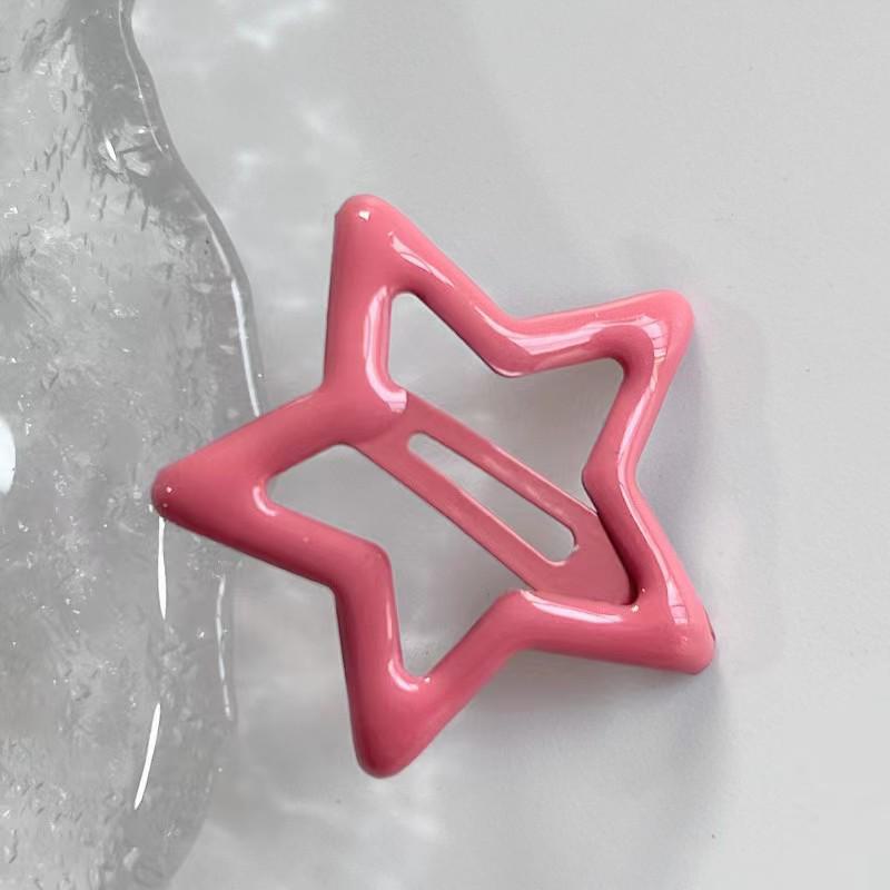 Y2K Dopamine Star Hairpin: Cute Five-Pointed BB Clip for Bangs and Sides