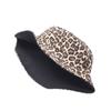 Sunshade Leopard Print Bucket Korean Style Fisherman Hat Vintage Y2k Bucket Hat  Male and Female