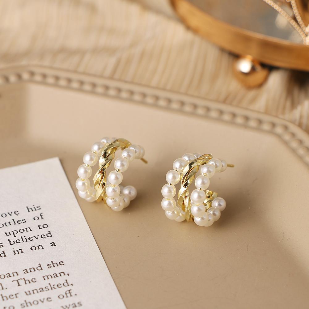 Простые новые модные серьги нерегулярной формы C-образной формы, модные простые серьги, изысканные серьги, ювелирные изделия, подарки