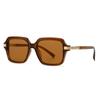 New European And American Style Men'S Aviator Glasses Retro Double Bridge Square Frame Sunglasses  Ready Stock 62014