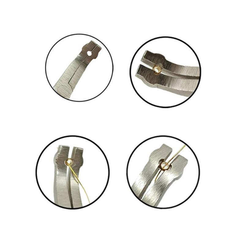 Stainless Steel Nose Pliers for Jump Rings & Split Rings Double Rings DIY Accessories Crimping Jewelry Making Tool