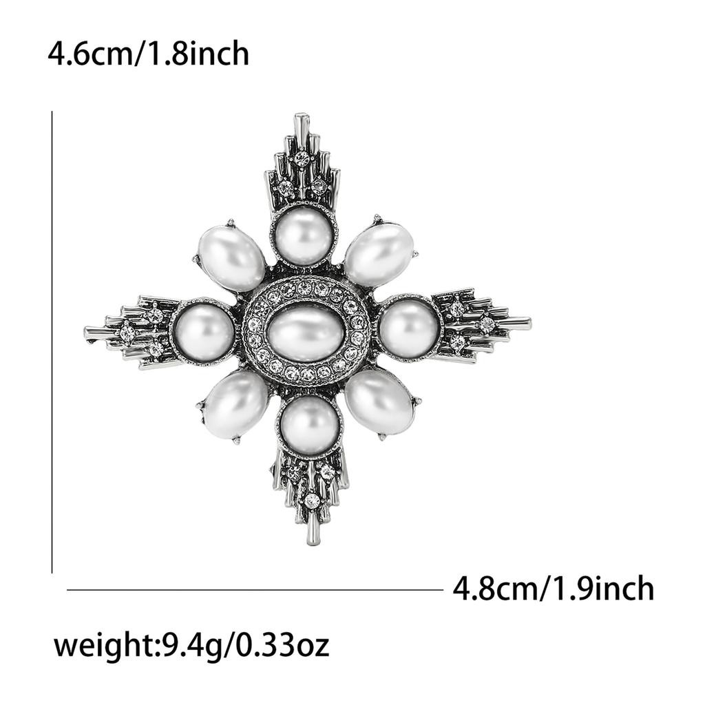 Винтажный сплав маленькая жемчужина барочная брошь модная универсальная женская одежда корсаж украшение булавка