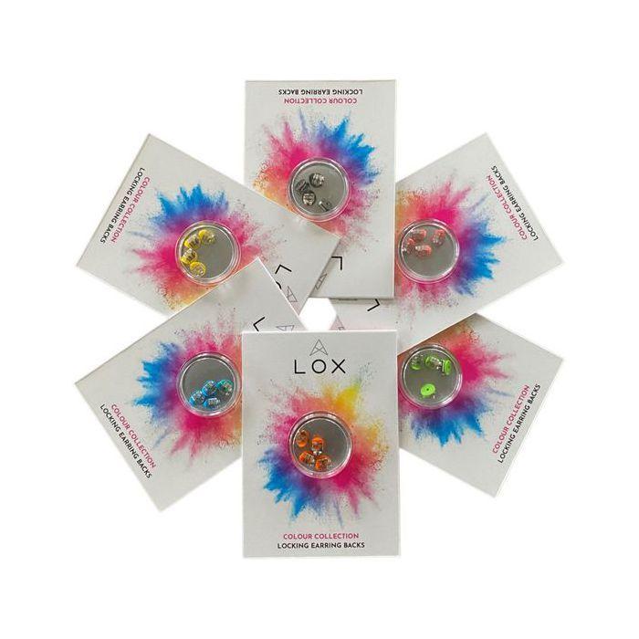 Stones and Minerals. Secure Clasp Hypoallergenic LOX Earrings. Orange Color. 2 Pairs.