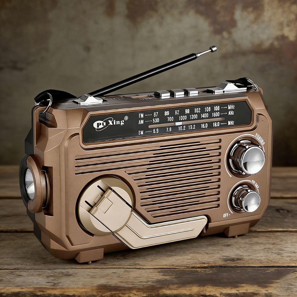 Hand Crank Charging Portable FM Radio High Sensitivity Bluetooth Speaker Emergency Preparedness