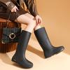 Fashion Tall Women's Rain Shoes Non-slip Rain Boots Rainproof Rubber Shoes Casual Versatile Rain Boots Water Boots Waterproof Shoes