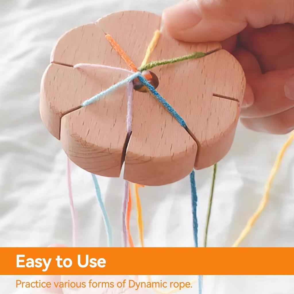 Диск Кумихимо 8 прорезей, Деревянный круглый диск Кумихимо Деревянная плетеная дисковая пластина Ручной диск для плетения веревки Кумихимо Диск для плетения бисерного шнура DIY Браслет Ткацкий станок