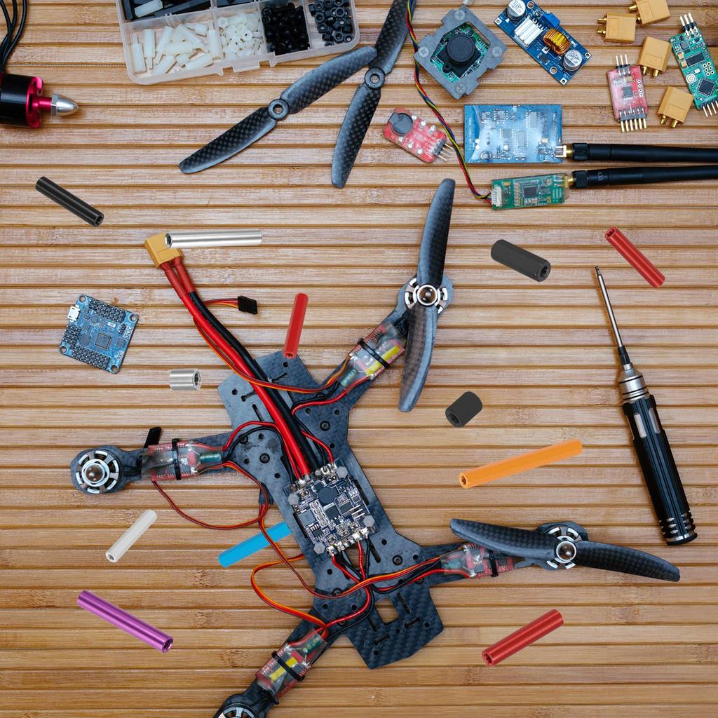 PATIKIL M8 Steel Spacer 24 Metal Spacers Steel 8mm Inner Diameter x 10mm Outside