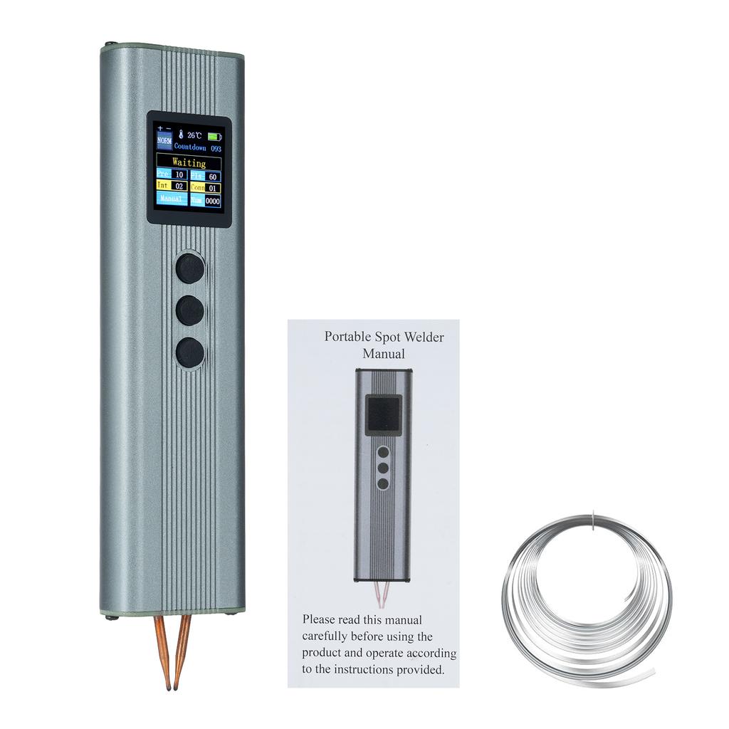 Battery Spot Welder Portable Spot Welder 2200mAh Lithium Battery 1.33inch TFT Color Screen Display