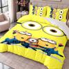 Minions Despicable Me 3Pcs Bedding Set Duvet Cover With Two Pillowcases For Bedroom Home Decoration