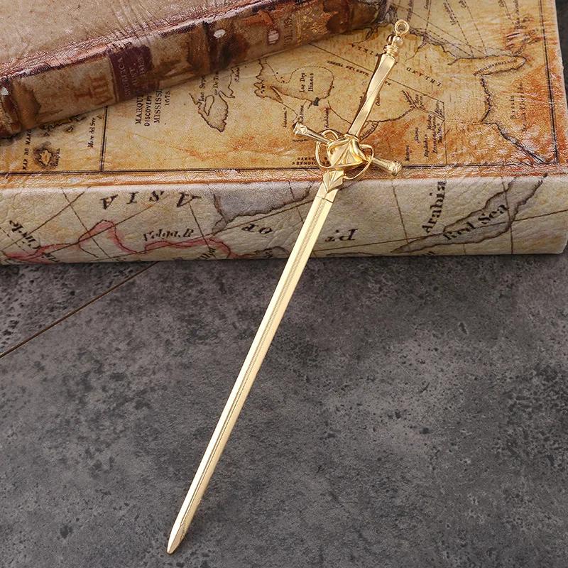 Новые металлические U-образные лунные палочки для волос для женщин, винтажные элегантные китайские заколки для волос с черными кристаллами, аксессуары для волос для самостоятельной прически, подарки