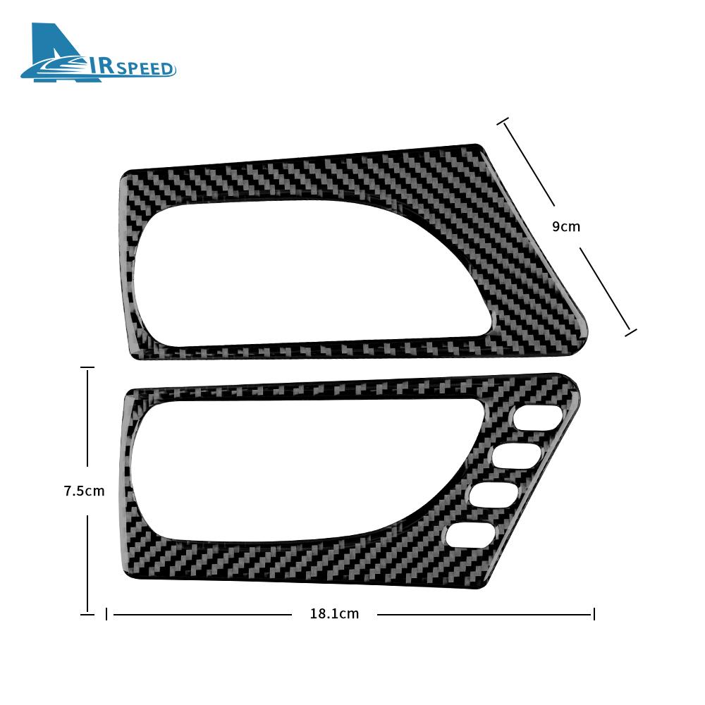 Real Soft Carbon Fiber Sticker For Lexus IS250 300 350 200T 2013 2014 2015 2016 2017 2018 2019 Front Door Handle LHD Sticker