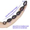 Extra Long Anal Pull Bead Plug Cutout Anal Masturbator Silicone Sex Toy for Men Prostate Massage