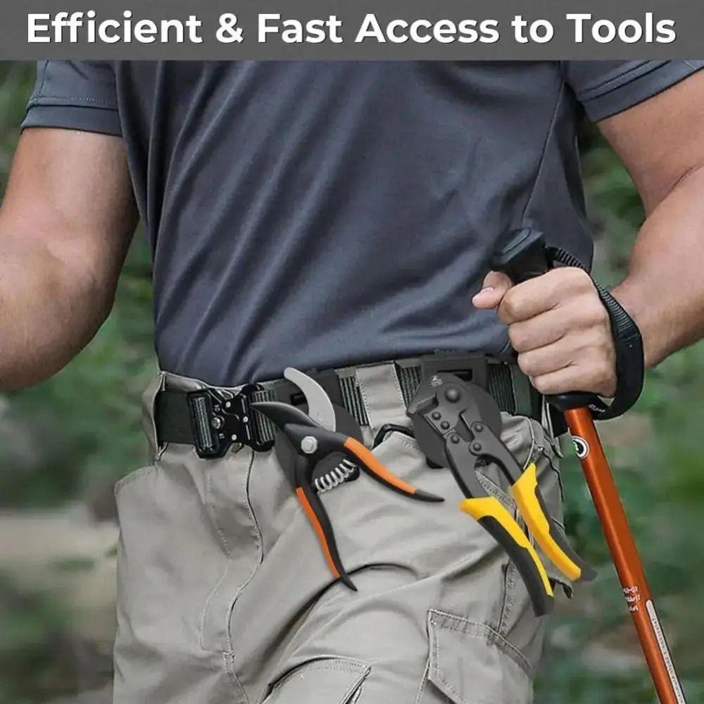 Металлический магнитный держатель для инструментов Нескользящая регулируемая пряжка для ремня Удобен для безопасного хранения