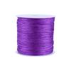 100M X 0.8mm Nylon Chinese Knot Cord Rattail Macrame Shamballa Thread String Purple