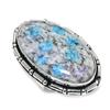 Natural K2 Blue Azurite Gemstone 925 Sterling Silver Jewelry Ring Size 8 R8t64