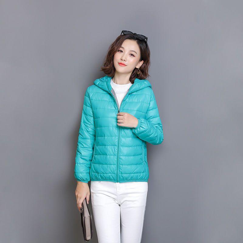Down Jacket Women Coat Autumn Winter Jackets for Warm Quilted Parka Ladies and Light Female Ultralight Hooded