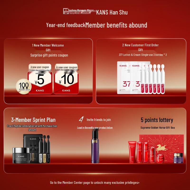 Hanasaku Golden Waist Collagen Firming Skincare Set