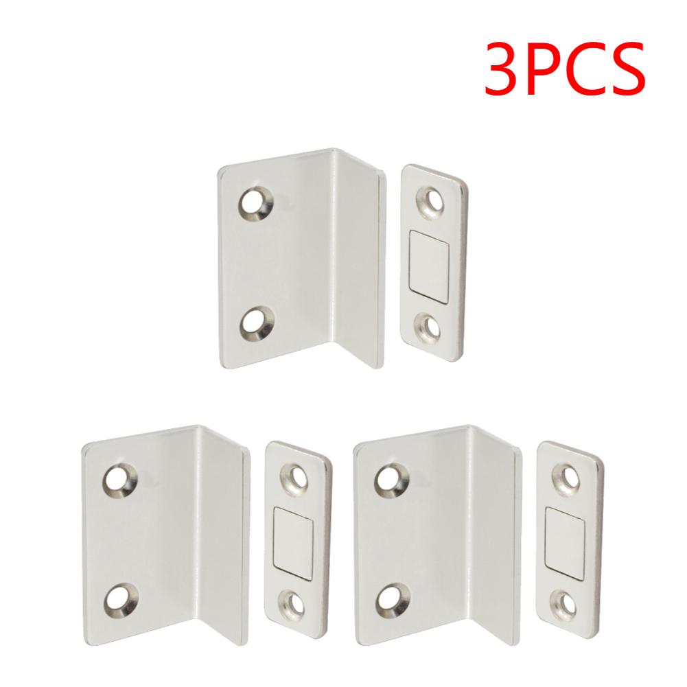 1-10PCS Ultra Thin Latch Cupboard L Type Door Closer Cabinet Catches Door Stopper Furniture Fittings Strong Magnetic Door Closer