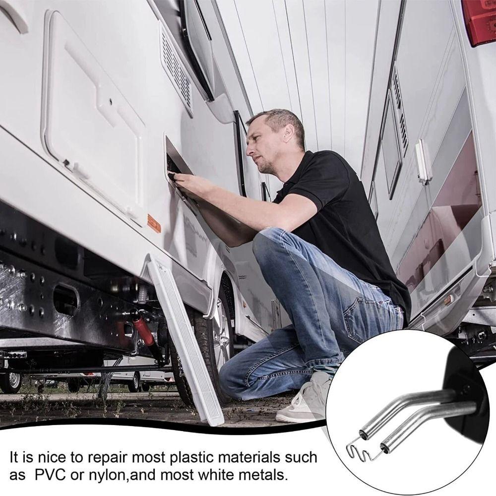 100 шт. Пластиковый степлер для ремонта Стандартные предварительно нарезанные волнистые скобы Новый ремонт бампера автомобиля