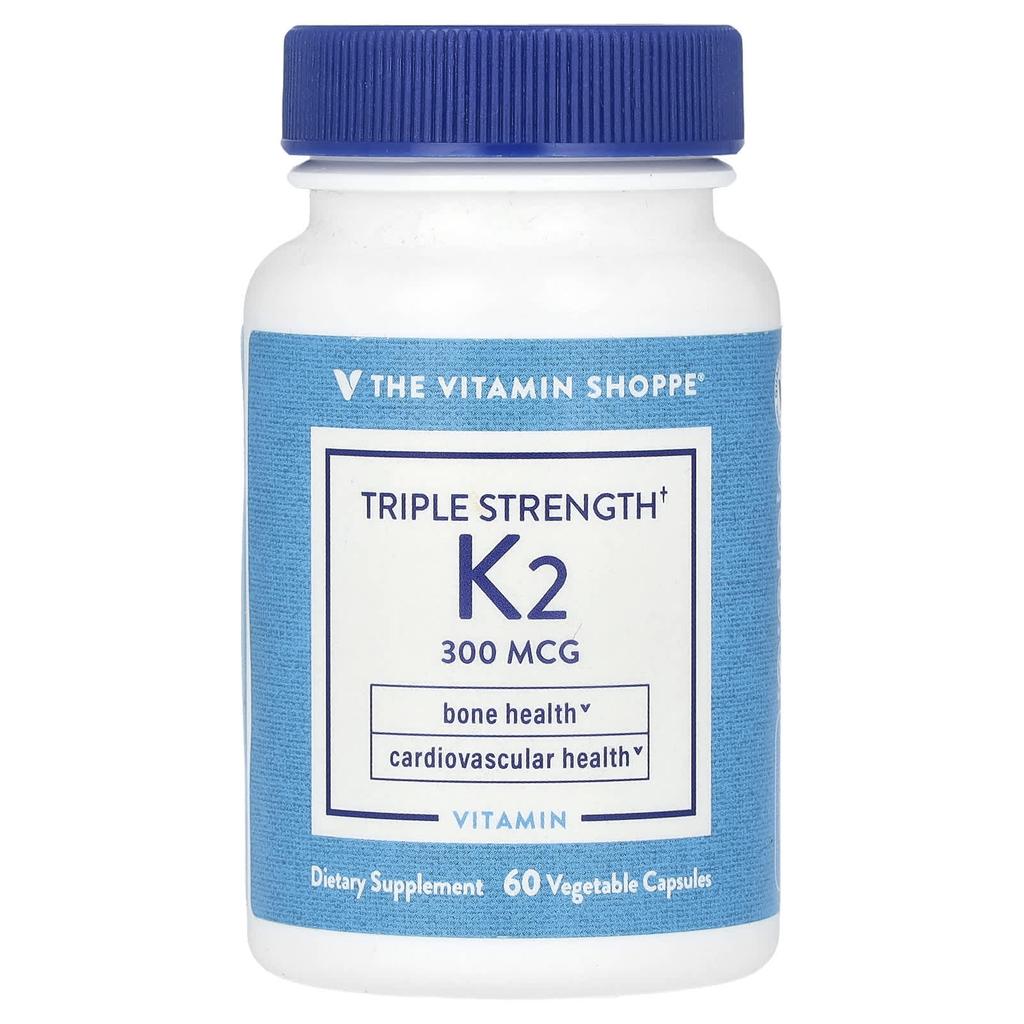 Vitamin K2, Triple Strength, 300Mcg, 60 Veggie Caps