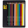 Crayon de couleur - Bruynzeel - Triple Colour - Étui de 12 - Couleur noire - Pour enfants