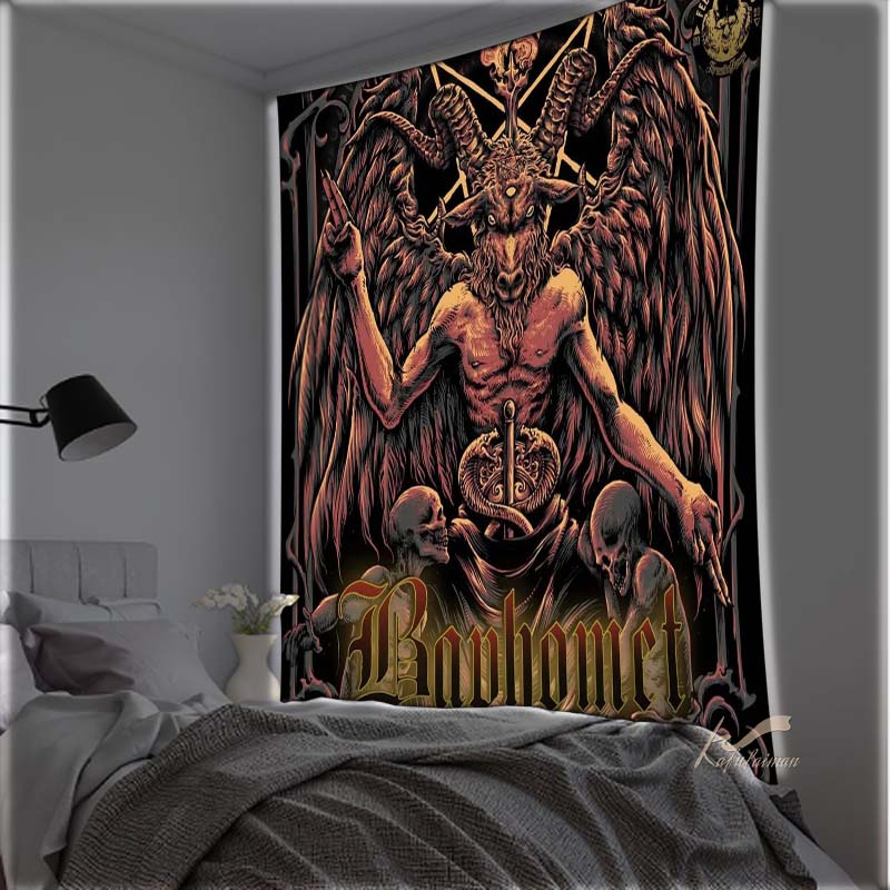 Череп Смерти Wall Art Спальня Гостиная Сатана Гобелен Череп Корабль Смерти Домашний Декор Подарки