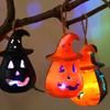 Cell Battery Operated Halloween Pumpkin Lantern Light Weight Electronic Candle Lamp  Desk Ornament