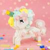 LOZ 9256 Animal World Sakura Flower Horse Pet Monster 3D DIY Mini Diamond Blocks Bricks Building Toy for Children Gift No Box
