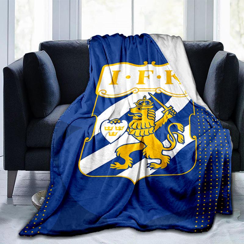 Ifk Lion Crest Emblem Blanket Suitable for Sofas, Beds, Offices, And Camping - Perfect Gift for Halloween Christmas