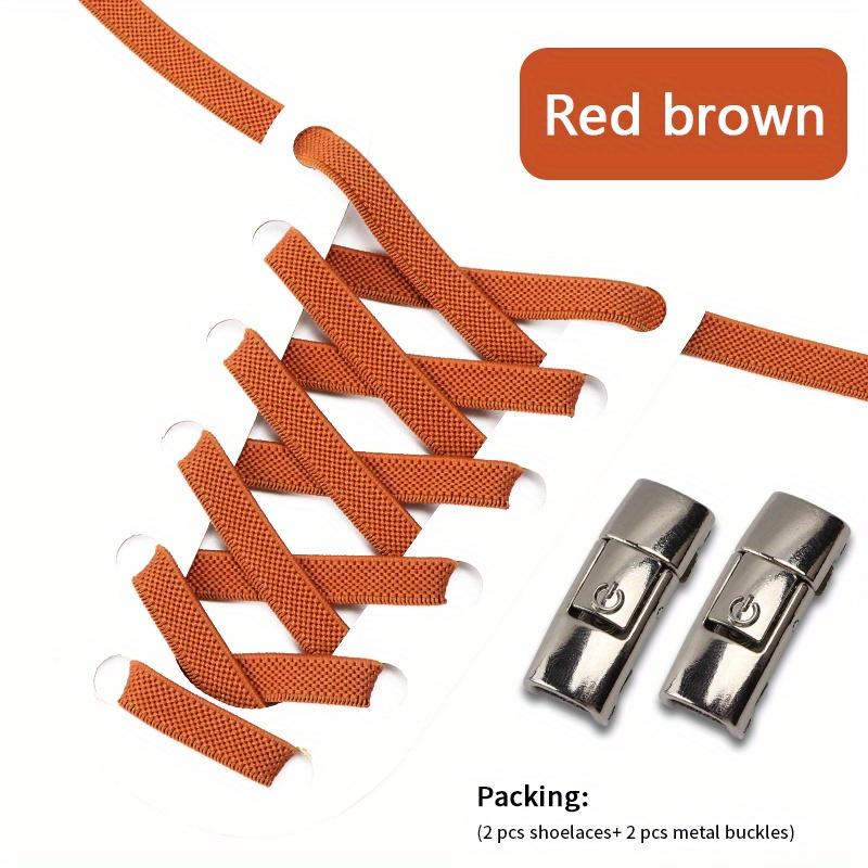 1 пара шнурков без завязок с пряжками для кроссовок, спортивной обуви