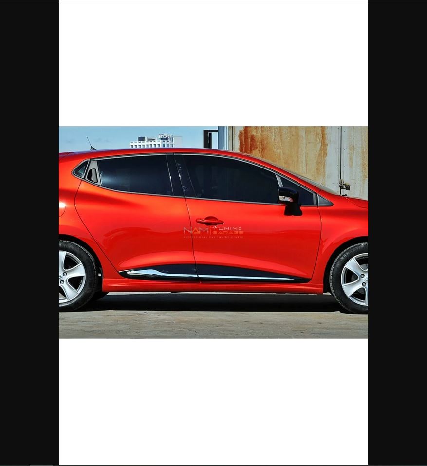 For Renault Clio 4 Side Skirts Custom HB for 4 Door Models 2012 To 2016