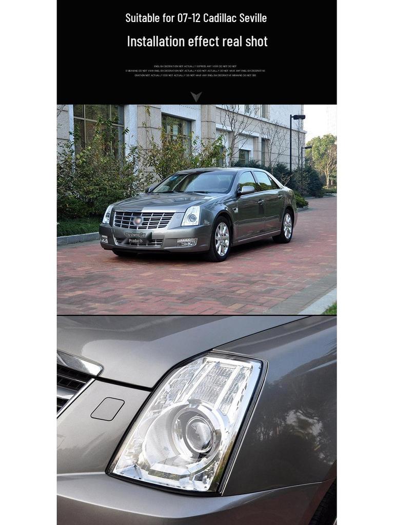 Fits 07-12 Cadillac Seville SLS Headlight Lens/Cover/Shell