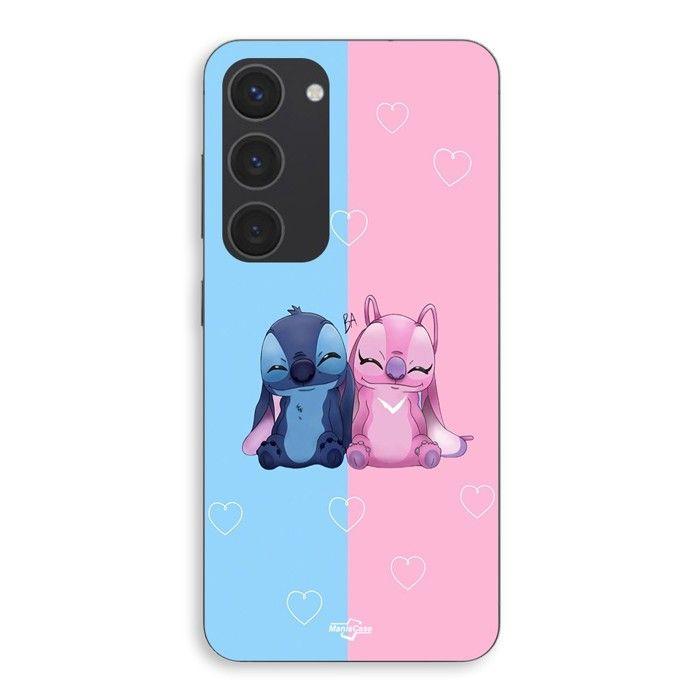 Coque de téléphone - MANIACASE - Samsung Galaxy S23 Plus - Silicone - Souple - Stitch Angel mignon