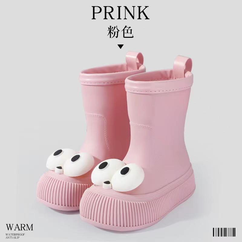 Женская дождевая обувь Женская функциональная обувь Модная мультяшная обувь для родителей и детей Уличная Нескользящая Водонепроницаемая Обувь Средней Длины Женские Ботинки