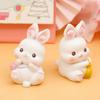 Model Cake Accessories Resin Rabbit Figure Party Dessert Decor Figure Toys Bunny Cake Decoration