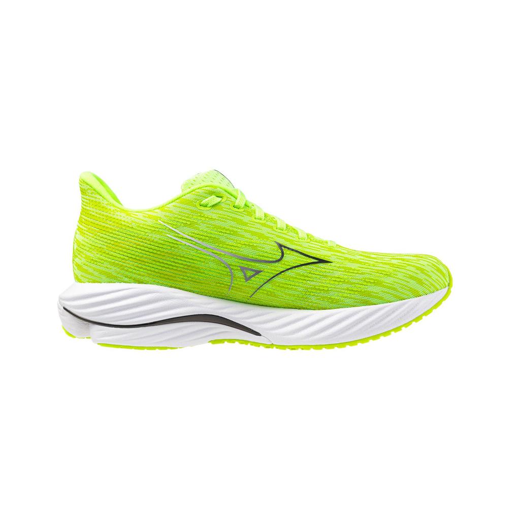 Mizuno Wave Rider 28 Comfortable Breathable Durable Lightweight Low Top Casual Shoes Men sneaker Fluorescent-Green J1GC2404-09