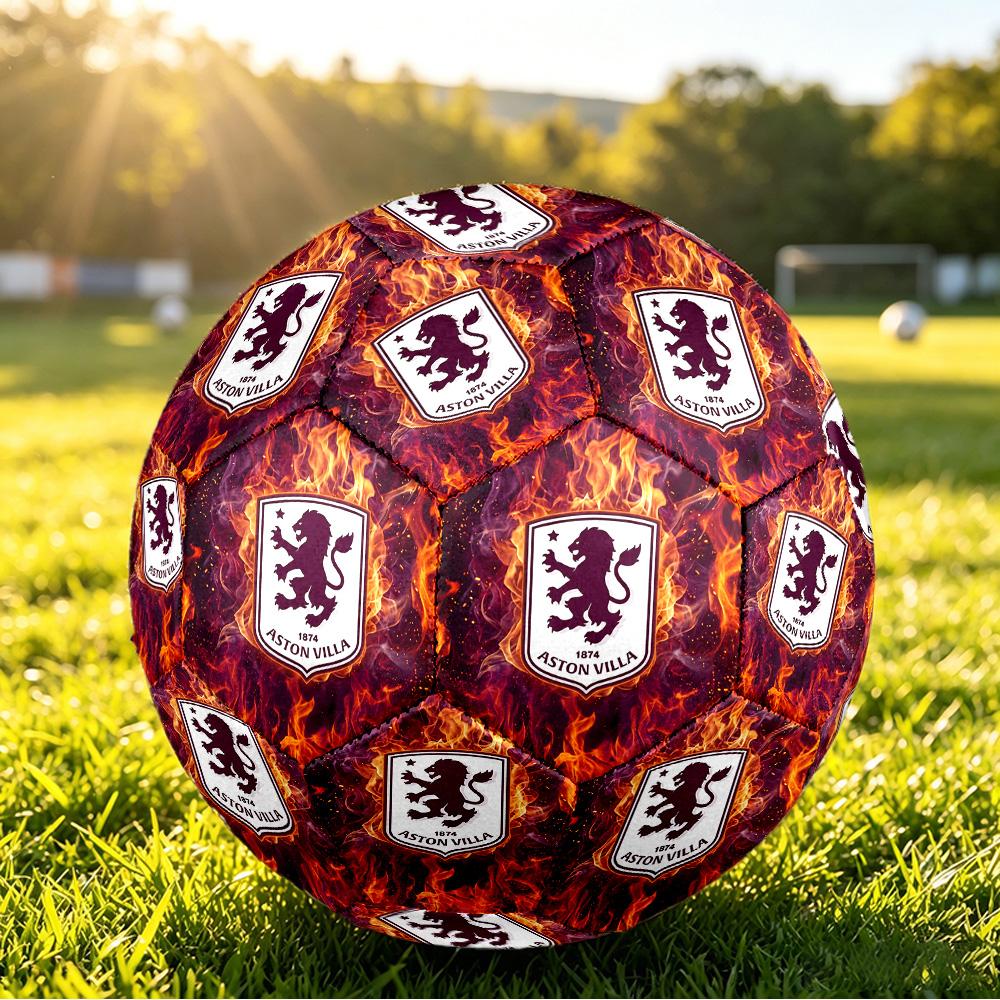 Футбольный мяч Aston Villa, размер 5, с принтом, противоскользящий, для взрослых, сувенир для футбольных фанатов