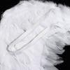 Black White Red Pink Angel Wings & Halo Feather Fancy Dress Props Party Supplies Fairy  Adults&Kids