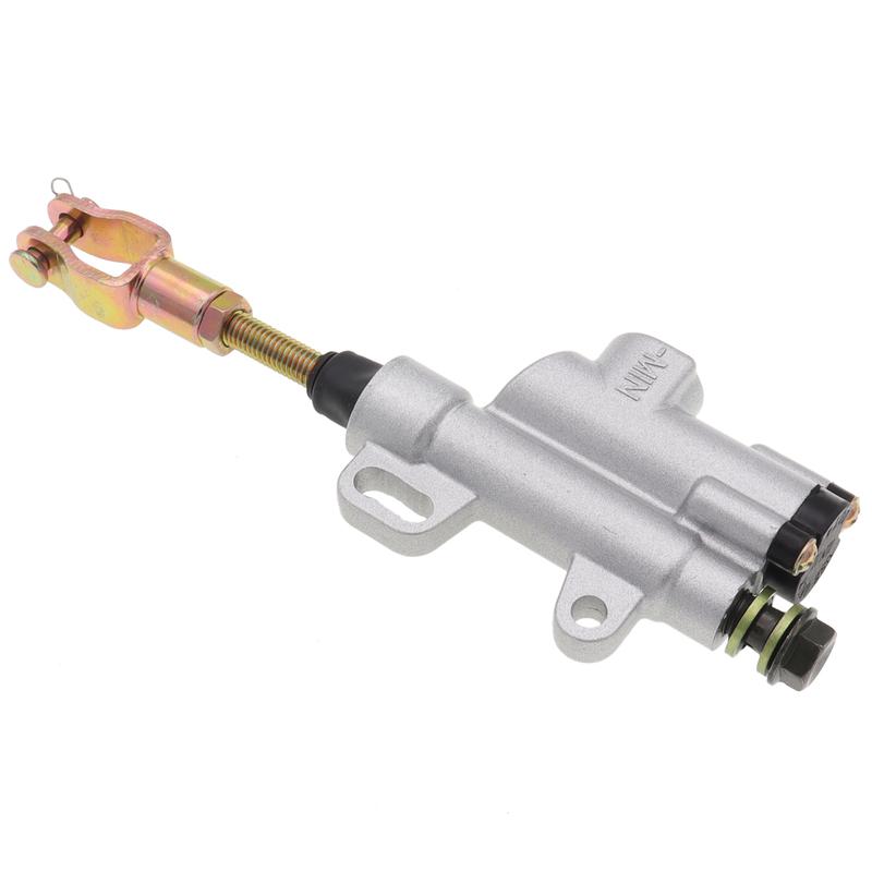 Black Silver Aluminium alloy Universal Rear Brake Master Cylinder Caliper Pump for Motorcycle Pit Dirt Bike ATV