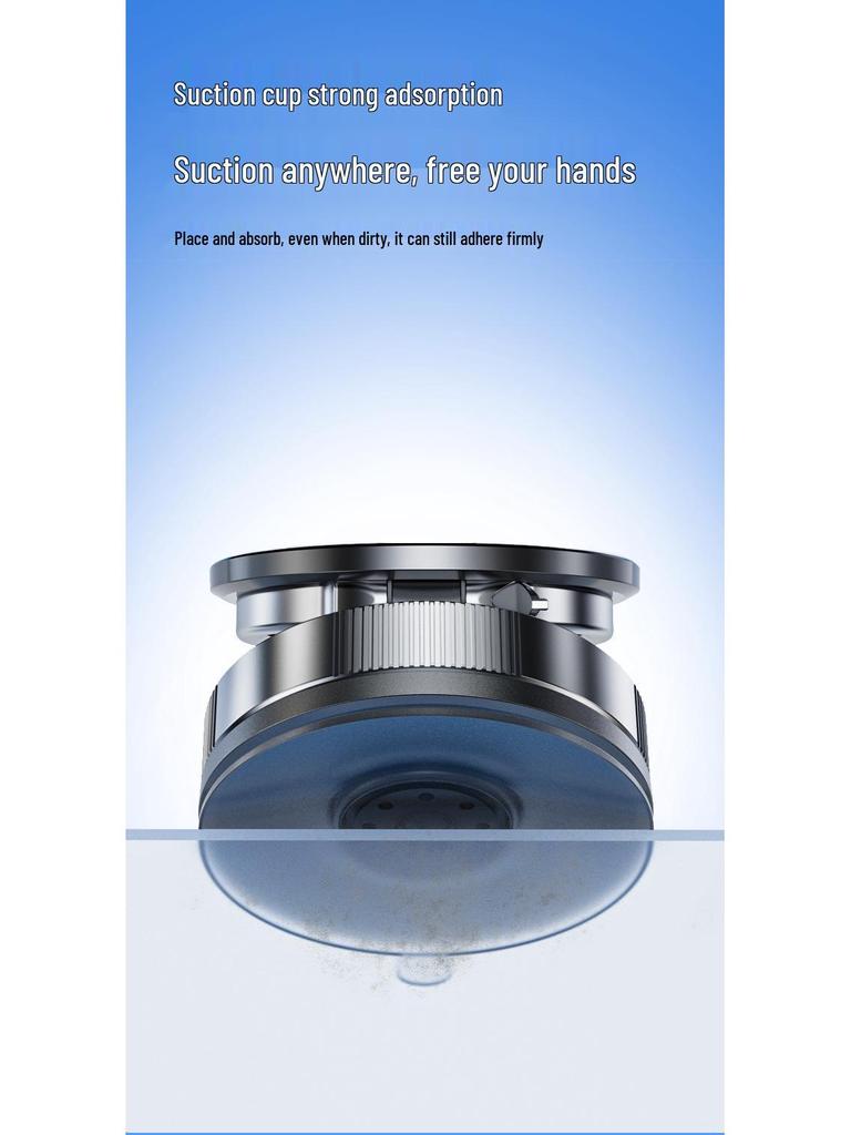 Multifunctional Foldable Rotatable Vacuum Magnetic Phone Holder with Adjustable Height and Portable Mini Suction Cup