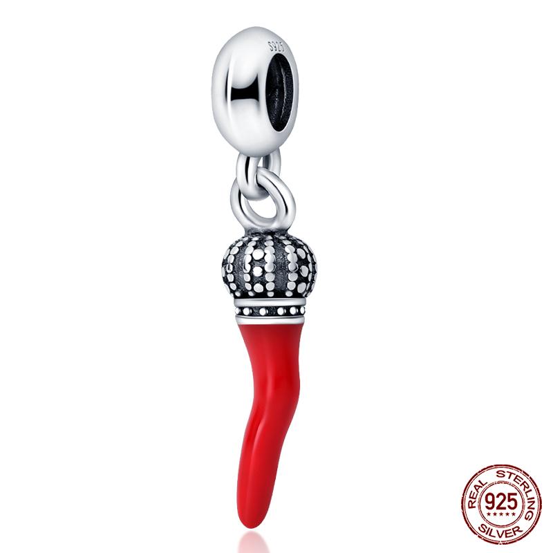 100% Copper Love Strawberry Cherry Red Series Charm Beads For Brand Original Bracelet Diy Fine Jewelry Gift