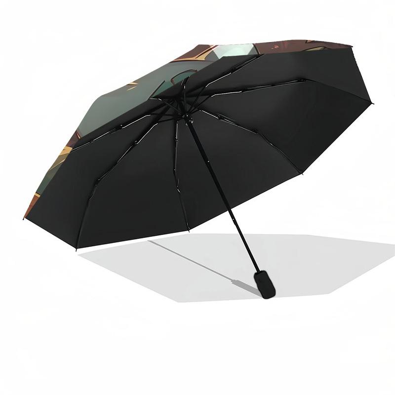 1pc Halloween, Pokémon [Automatic Folding Umbrella] Durable Iron Frame & Rod, Portable Folding, All Seasons, Home Travel Outdoor, Makes a Great Holida