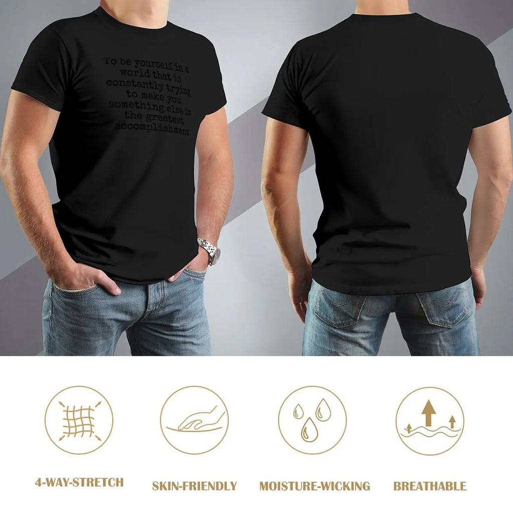 Футболка с цитатой Ральфа Уолдо Эмерсона Blanks Custom Shirt Футболка мужская