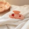 Rhinestone Decor Hair Barrettes Floral Decor Hair Jaw Clips Sweet Style Shark Hair Clips  For Women