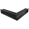 Vent Cover LUFT Corner 56x56x12 Black Slim