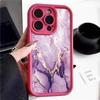 Цветной мраморный чехол для iPhone 16e 15 16 Pro Max 14 13 12 15 Pro Max 11 Противоударный силиконовый чехол для телефона из мягкого ТПУ конфетного цвета